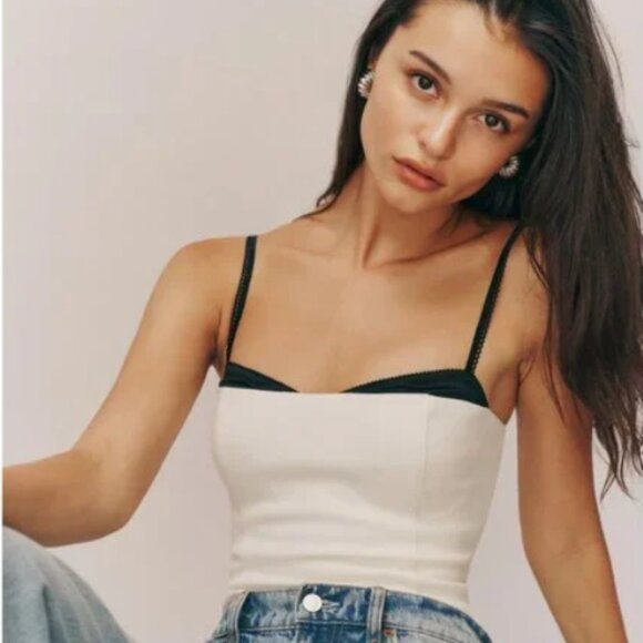 Reformation Melanie Top - Ivory - Picture 4 of 13